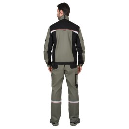 Куртка СИРИУС-СТАН оливковая с черным и красным