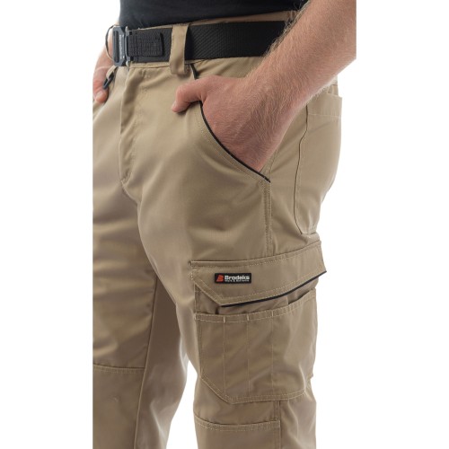 Летние брюки Brodeks KS 301, бежевый