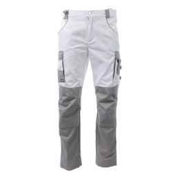 Летние брюки Brodeks KS 302, белый/серый