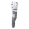 Летние брюки Brodeks KS 302, белый/серый