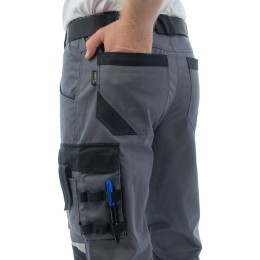 Летние брюки Brodeks KS 302 C, графит серый/черный