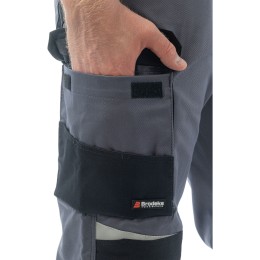 Летние брюки Brodeks KS 302 C, графит серый/черный