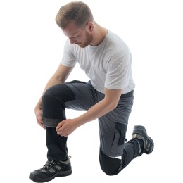 Летние брюки Brodeks KS 302 C, графит серый/черный