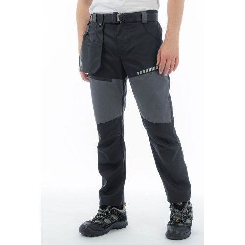 Летние брюки Brodeks KS 334, серый/черный