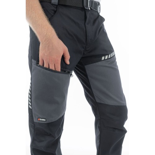 Летние брюки Brodeks KS 334, серый/черный