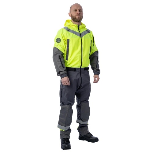 Летний комбинезон Brodeks KS 503, желтый/серый