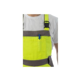 Летний мультизащитный полукомбинезон Brodeks MS 48-61, желтый/серый