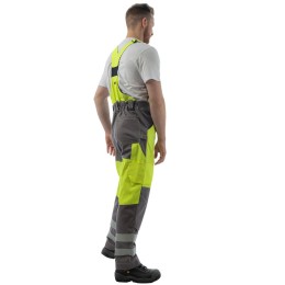 Летний мультизащитный полукомбинезон Brodeks MS 48-61, желтый/серый