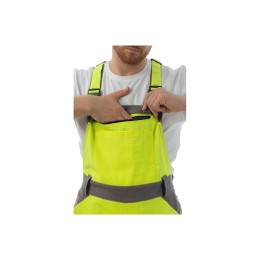 Летний мультизащитный полукомбинезон Brodeks MS 48-61, желтый/серый