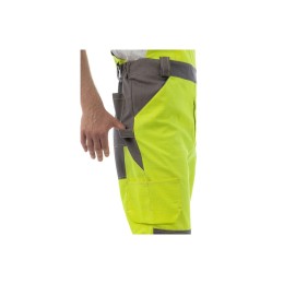 Летний мультизащитный полукомбинезон Brodeks MS 48-61, желтый/серый