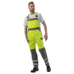 Летний мультизащитный полукомбинезон Brodeks MS 48-61, желтый/серый