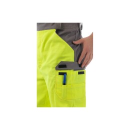 Летний мультизащитный полукомбинезон Brodeks MS 48-61, желтый/серый