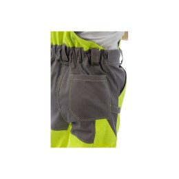 Летний мультизащитный полукомбинезон Brodeks MS 48-61, желтый/серый