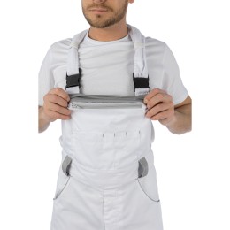 Летний полукомбинезон Brodeks KS 402,белый/серый