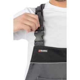 Летний полукомбинезон Brodeks KS 402, серый/черный