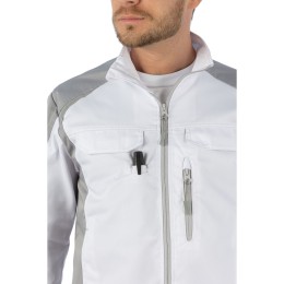 Летняя куртка Brodeks KS 202, белый/серый