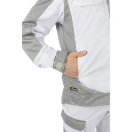 Летняя куртка Brodeks KS 202, белый/серый