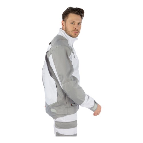 Летняя куртка Brodeks KS 202, белый/серый