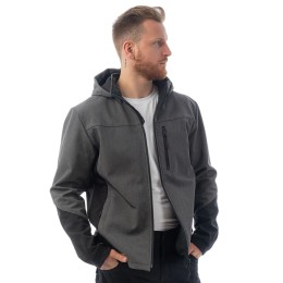 Летняя куртка-софтшел Brodeks KS 237, серый меланж