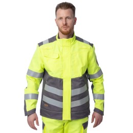 Летняя мультизащитная куртка Brodeks MS 28-61, желтый/серый