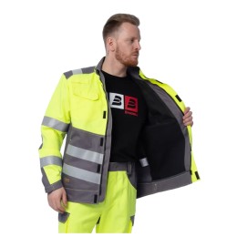 Летняя мультизащитная куртка Brodeks MS 28-61, желтый/серый