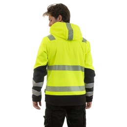 Летняя сигнальная куртка-софтшелл Brodeks KS 227, желтый/черный