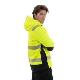 Летняя сигнальная куртка-софтшелл Brodeks KS 227, желтый/черный