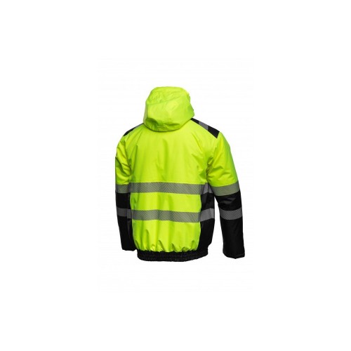 MILA утепленная сигнальная куртка желтая