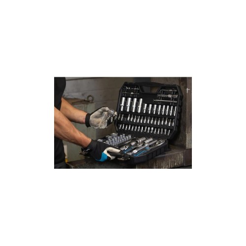 Набор инструментов HOEGERT TECHNIK 95 шт., 1/2",1/4" Черный