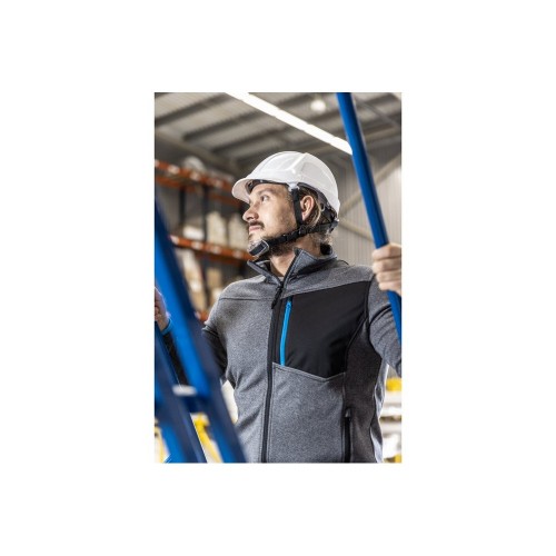 NISTER Толстовка рабочая серый меланж/синяя