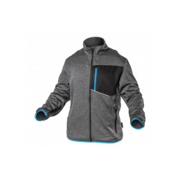 NISTER Толстовка рабочая серый меланж/синяя