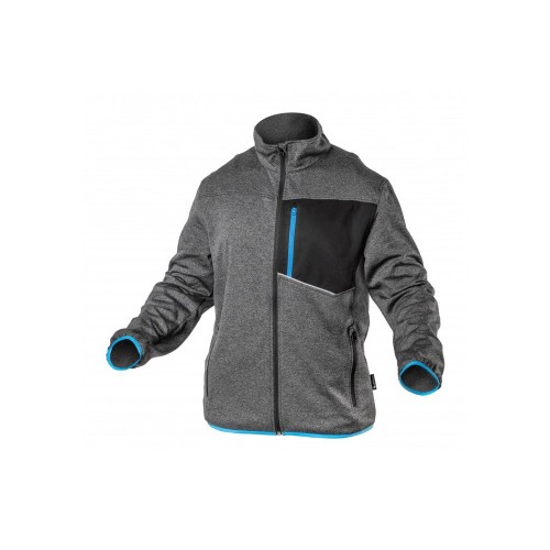 NISTER Толстовка рабочая серый меланж/синяя