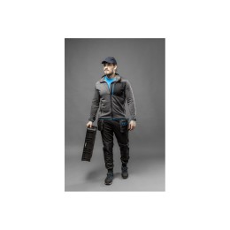 NISTER Толстовка рабочая серый меланж/синяя