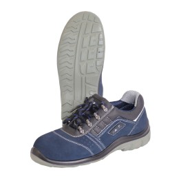 Полуботинки "Универсал", замша (синие), ПУ-ПУ