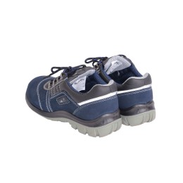 Полуботинки "Универсал", замша (синие), ПУ-ПУ