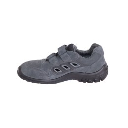 Полуботинки с перфорацией "Универсал" замша (серые) ПКП, ПУ