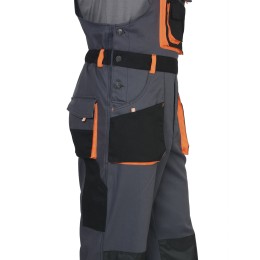Полукомбинезон "СИРИУС-МАНХЕТТЕН" т.серый с оранж. и черным