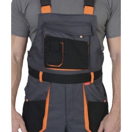 Полукомбинезон "СИРИУС-МАНХЕТТЕН" т.серый с оранж. и черным