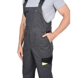 Полукомбинезон СИРИУС-ХОВАРД темно-серая с черной и лимонной отд