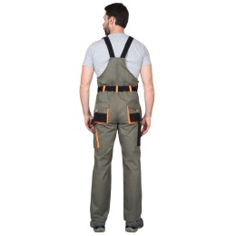 Полукомбинезон СИРИУС-МАНХЕТТЕН оливковый с оранжевым и чер.