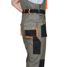 Полукомбинезон СИРИУС-МАНХЕТТЕН оливковый с оранжевым и чер.