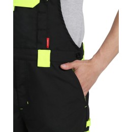 Полукомбинезон СИРИУС-ОНИКС черный с лимонным