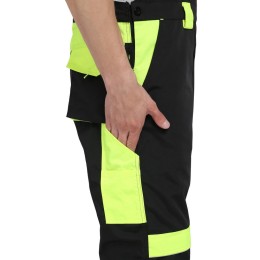 Полукомбинезон СИРИУС-ОНИКС черный с лимонным