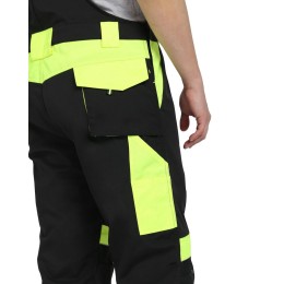 Полукомбинезон СИРИУС-ОНИКС черный с лимонным