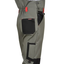 Полукомбинезон СТАН оливковый с черным и красной отделкой