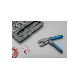 Пресс-клещи для обжима проводов со сменными матрицами, 6 шт.