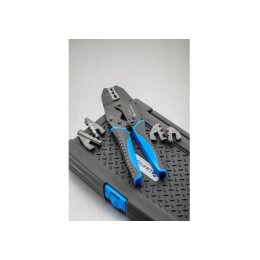 Пресс-клещи для обжима проводов со сменными матрицами, 6 шт.