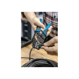 Пресс-клещи для обжима проводов со сменными матрицами, 6 шт.