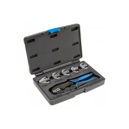 Пресс-клещи для обжима проводов со сменными матрицами, 6 шт.