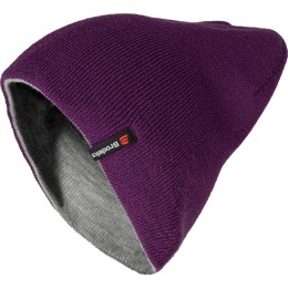Шапка Brodeks Light Bicolor фиолетовый-серый